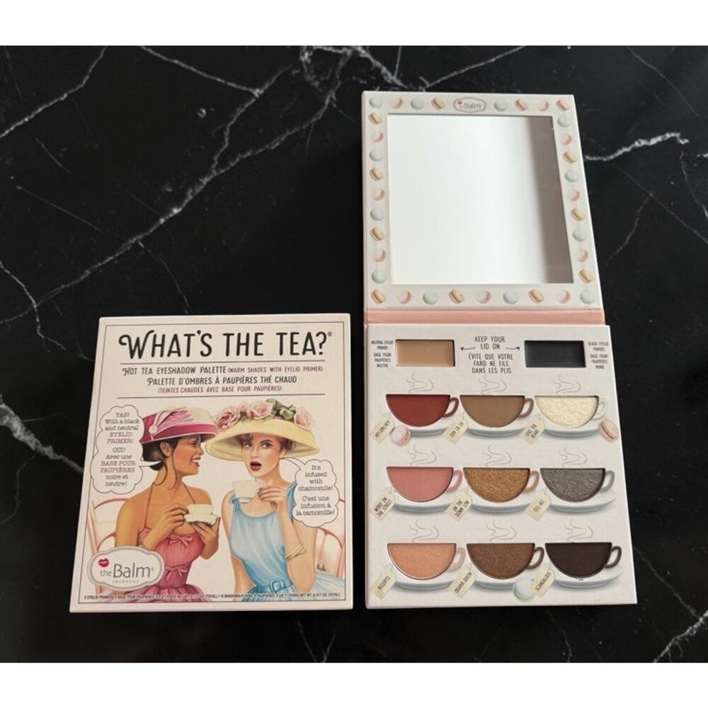 THE BALM What’s The Tea? Hot Tea Eyeshadow Palette NIB